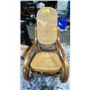 Image 2 : VINTAGE BENTWOOD AND CANE ROCKING CHAIR