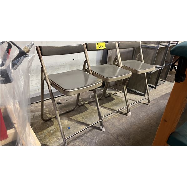 3 VINTAGE FOLDING CHAIRS