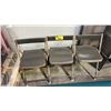 Image 2 : 3 VINTAGE FOLDING CHAIRS