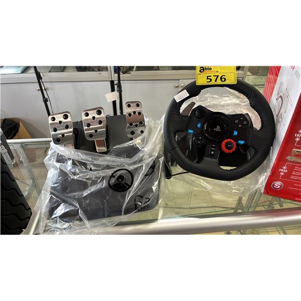 LOGITECH G29 DRIVING FORCE RACING WHEEL AND FLOOR PEDALS