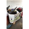 Image 1 : PALLET OF ASSORTED ITEMS INCLUDING; AIR CONDITIONER, BACKPACKS, LUGGAGE & MORE