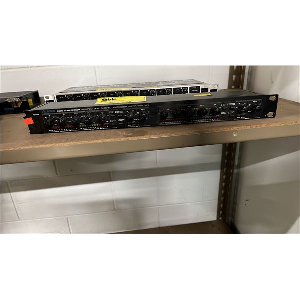 ALESIS 3630 DUAL-CHANNEL COMPRESSOR/LIMITER/GATE A 1U AUDIO PROCESSOR