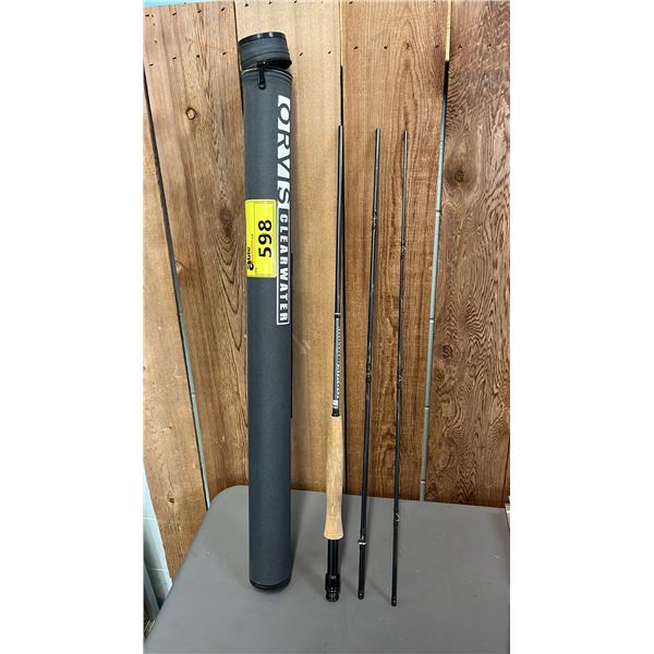 ORVIS CLEARWATER FLY 8'6" 5WT FISHING ROD WITH HARD CASE