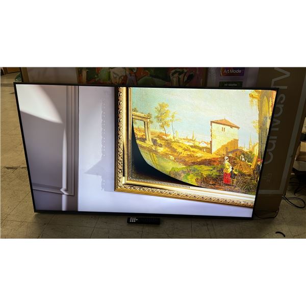 HISENSE 65" 4K ULTRA HD QLED S7 SERIES CANVAS TV WITH REMOTE AND POWER CORD