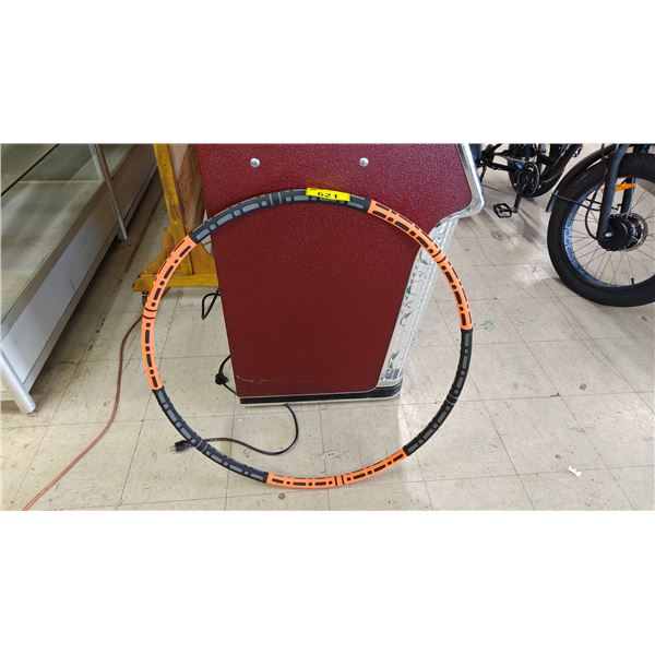 ORANGE AND BLACK FITNESS WEIGHTED HOOP
