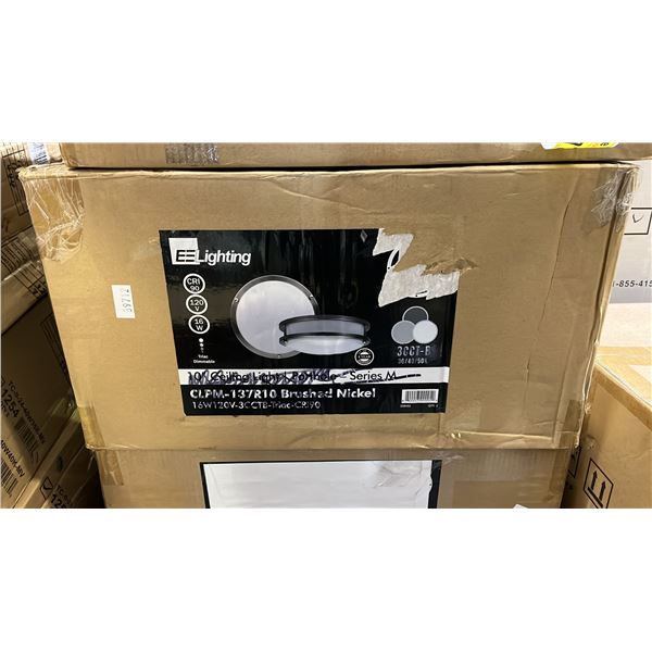 CASE OF 5 EE LIGHTING LED FLUSH MOUNT CEILING LIGHTS: MODEL CL-A9802B-LED02-120M
