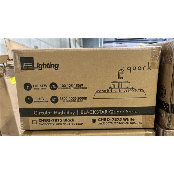 EE LIGHTING  QUARK SERIES CHBQ-7875-WH WHITE LED ROUND HIGHBAY LIGHT