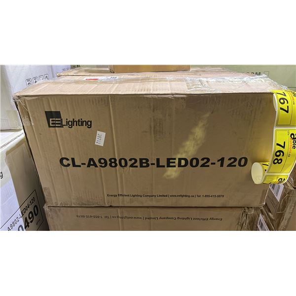 CASE OF 5 EE LIGHTING LED FLUSH MOUNT CEILING LIGHTS: MODEL CL-A9802B-LED02-120M