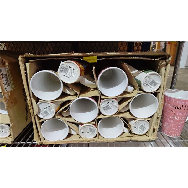 BOX OF (12) *NEW* DISHWASHER & MICROWAVE SAFE MUGS