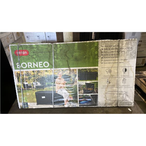 KETER BORNEO RATTAN STYLE DECK BOX *READY TO ASSEMBLE/IN BOX*