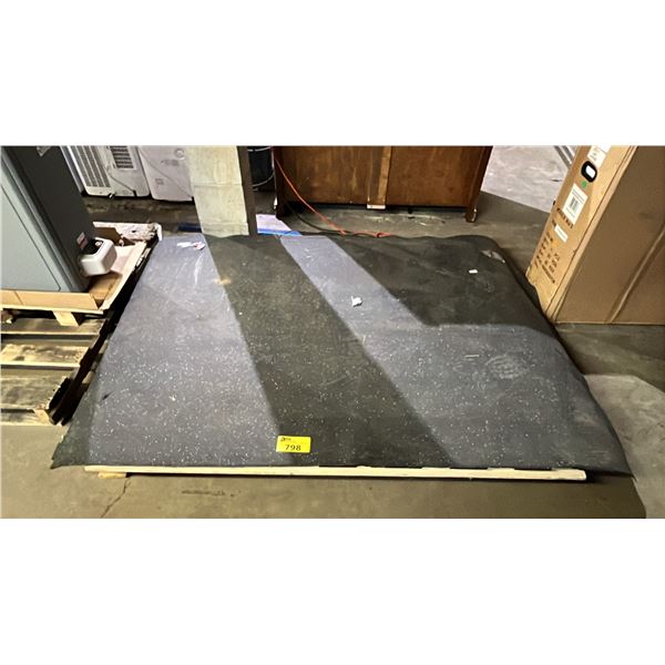 LARGE UTILY FLOOR MAT & (2) LARGE INTERLOCKING FLOOR MATS: APPROX. 73.5" X 50"