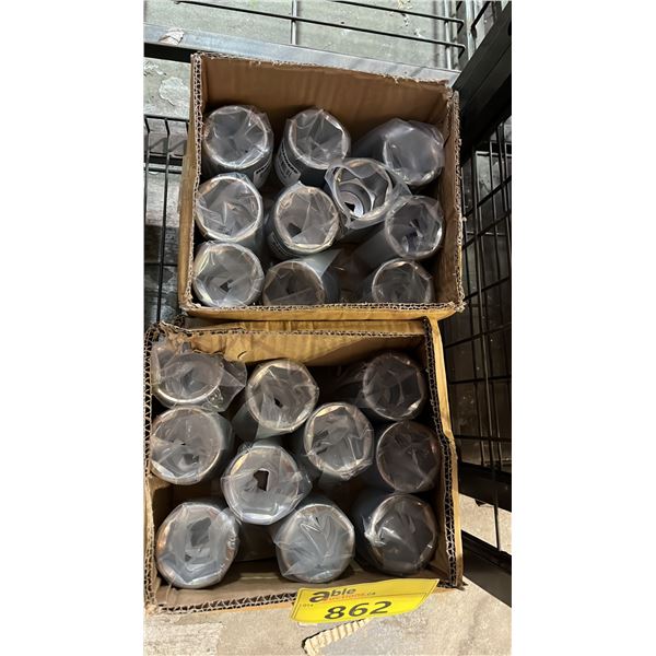 2 BOXES OF WESTWARD PM1054 SOCKET BITS