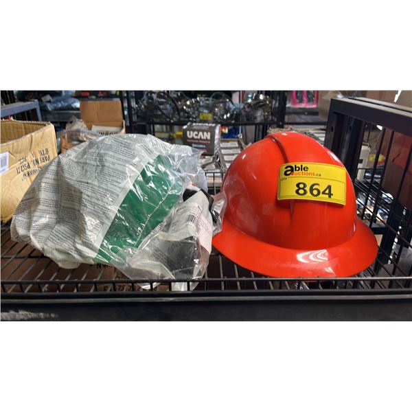 2 HARD HATS & SAFETY GLASSES