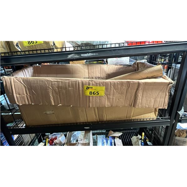BOX OF ASSORTED ITEMS INCLUDING; 4-PC ALIGNING PRY BAR SET, LONG AUGUR BITS, SMALL THREADED RODS &
