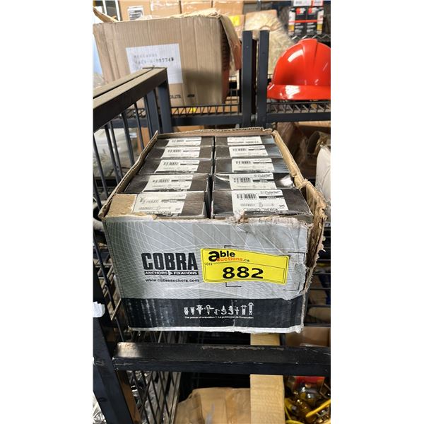CASE OF COBRA 1/4" X 1-1/2" NYLON NAIL-IN ANCHORS
