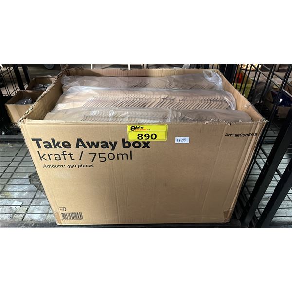 CASE OF TAKE AWAY BOXES
