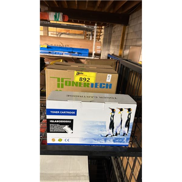 2 LEXMARK 501X TONER CARTRIDGES & 1 IQLASCE505XU TONER CARTRIDGE