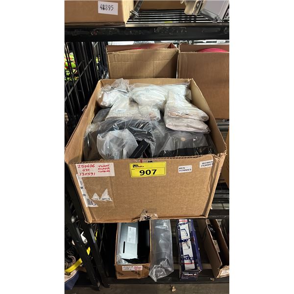 BOX OF ASSORTED NEW CLOTHING