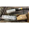 Image 2 : SHELF OF ASSORTED ITEMS INCLUDING; HIGH PRESSURE SODIUM MAGNETIC BALLASTS, CROSSBAR MOUNT BRACKETS &