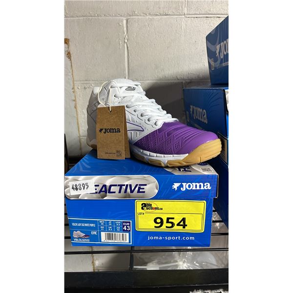 *NEW* JOMA REACTIVE V.BLOK WHITE PURPLE WOMEN'S SHOES SIZE 9.5