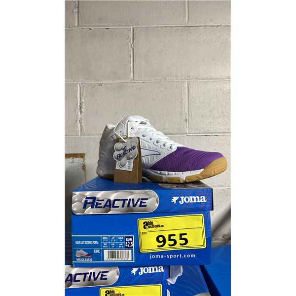 *NEW* JOMA REACTIVE V.BLOK WHITE PURPLE WOMEN'S SHOES SIZE 9