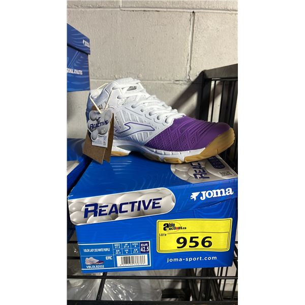 *NEW* JOMA REACTIVE V.BLOK WHITE PURPLE WOMEN'S SHOES SIZE 9