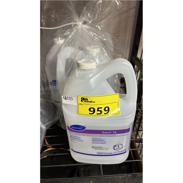 *NEW* 3 3.79 LITER BOTTLES OF DIVERSEY OXIVIR TB SURFACE CLEANER