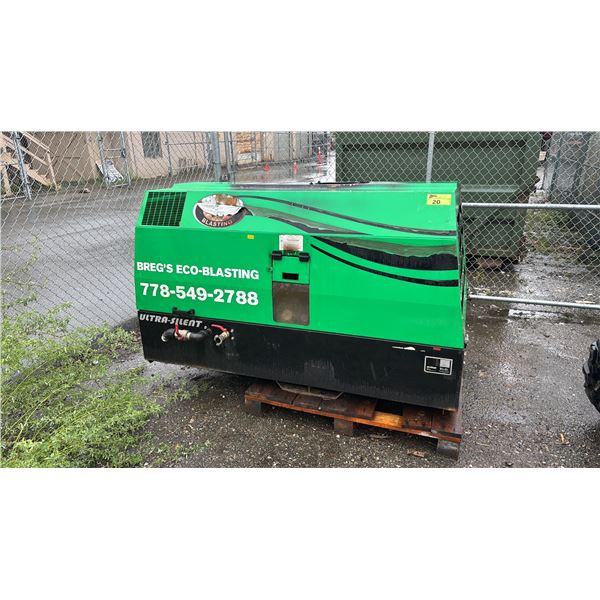 ROTAIR 0185T4E-DB 120 PSI COMMERCIAL DUSTLESS BLASTING SYSTEM 1,933 LBS