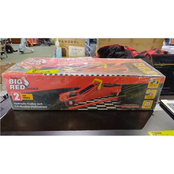 *NEW IN BOX* TORIN JACKS BIG RED LOW PROFILE 2 TON HYDRAULIC TROLLEY JACK