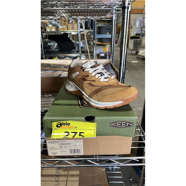 KEEN WOMEN'S CHIPMUNK/BIRCH HIGHTRAIL VENT SNEAKERS: SIZE 7.5