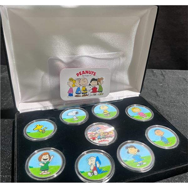 2011 Peanuts Colourized Eisenhower Dollar Coin Set with COA