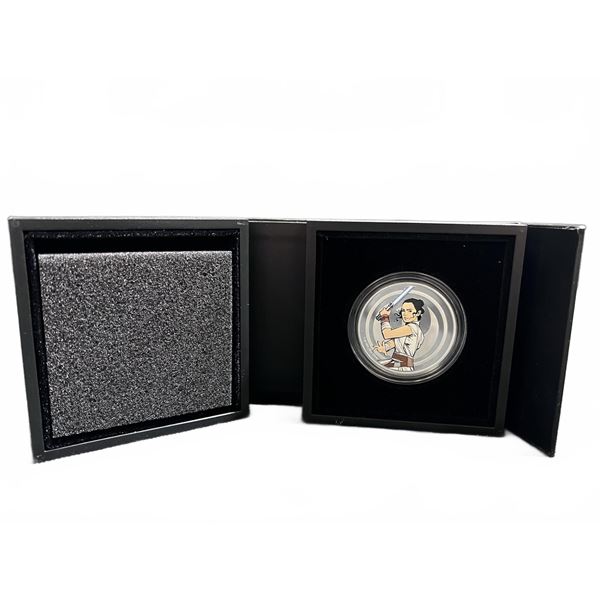 Star Wars Rey vs Kylo Ren 1 oz Silver Medallion (2023, New Zealand Mint)