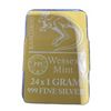 Image 6 : Wessex Mint 24 x 1g .999 Fine Silver Bars Trio Set