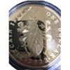Image 2 : 2023 Ascension Islands One Dollar 45g Iron Coin with .999 Fine 24k Gold Plating