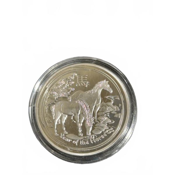 2014 British Lunar Year of the Horse Silver Coin
