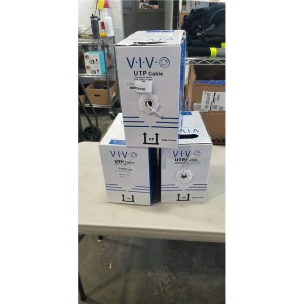 APPROX 1000FT VIVO UTP CABLE CATEGORY 6 4 PAIRS