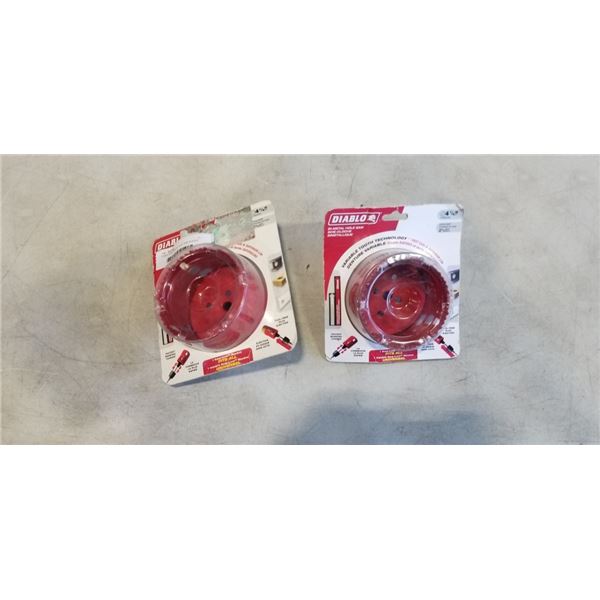2 NEW DIABLO METAL HOLE SAW BLADES