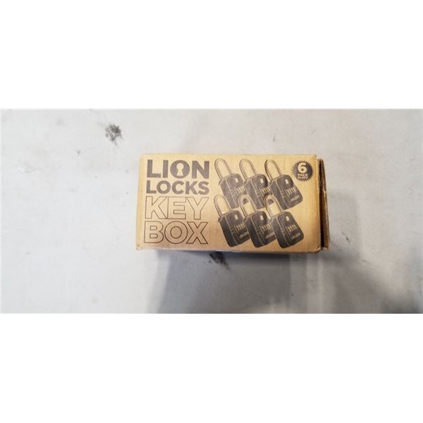 6 PACK LION LOCKS KEY BOX