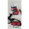 Image 2 : 2 MILWAUKEE MEASURING TAPES, MILWAUKEE HEADLIGHT AND WILWAUKEE CUTTING PLIERS