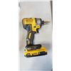 Image 4 : DEWALT 1/4" CORDLESS IMPACT DRIVER WITH BATTERY, DEWALT CORDLESS 1/2" HAMMERDRILL WITH BATTERY AND D