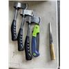 Image 1 : 3 HATCHETS AND 2 HAND SAWS