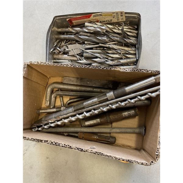 2 BOXES OF ASSORTED DRILL BITS