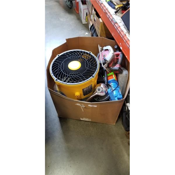 BOX OF DEFECTIVE STORE RETURN CONSUMER PRODUCTS