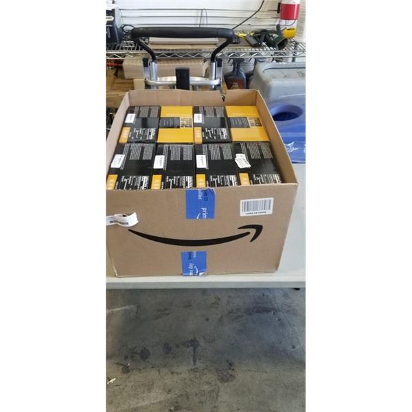 CASE OF NEW EDISON LIGHT BULBS