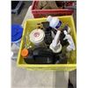 Image 2 : 2 CRATES OF AUTOMOTIVE FLUIDS AND CLENAERS, TIGER TORCH, LONG DRILL BITS ETC