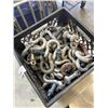 Image 3 : CRATE FULL OF LARGE SHACKLES