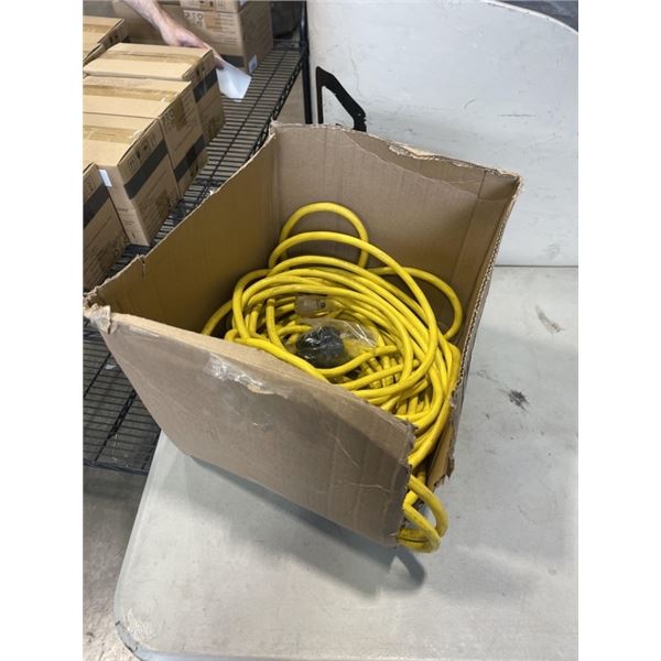 APPROX 100 FOOT YELLOW EXTENSION CORD 12AWG