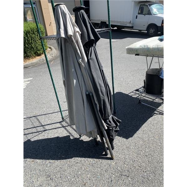 TWO LED PATIO UMBRELLAS NO POWER SUPPLY