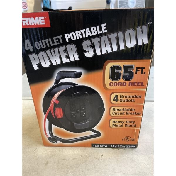 POWER STATION CORD REEL 65FT