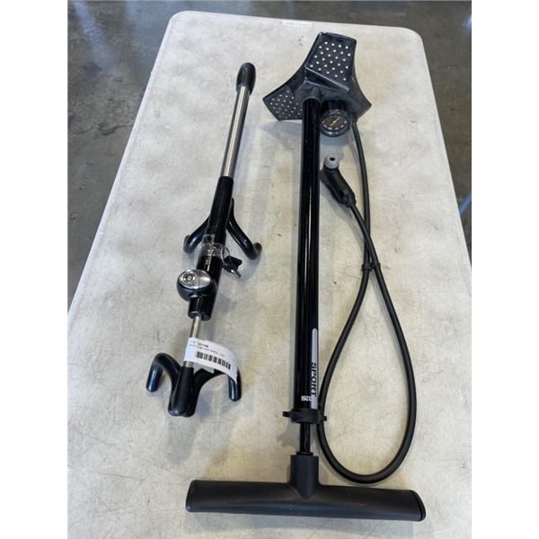 BIKE PUMP AND WHEEL LOCK